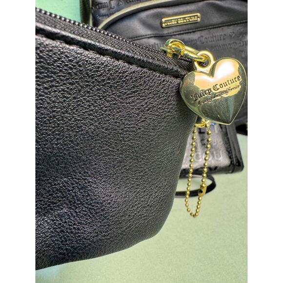 3x Juicy Couture Lot Pullout Pouch Backpack Wallet Wristlet Coin Purse Word Play main image 10